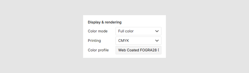 Full color container.