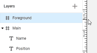 Hide a layer through the eye icon.