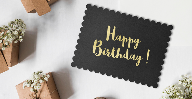 Birthday greeting card