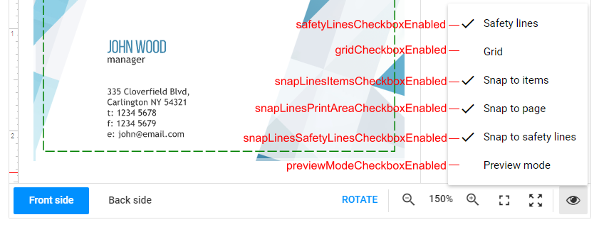 Configuring the Marking menu