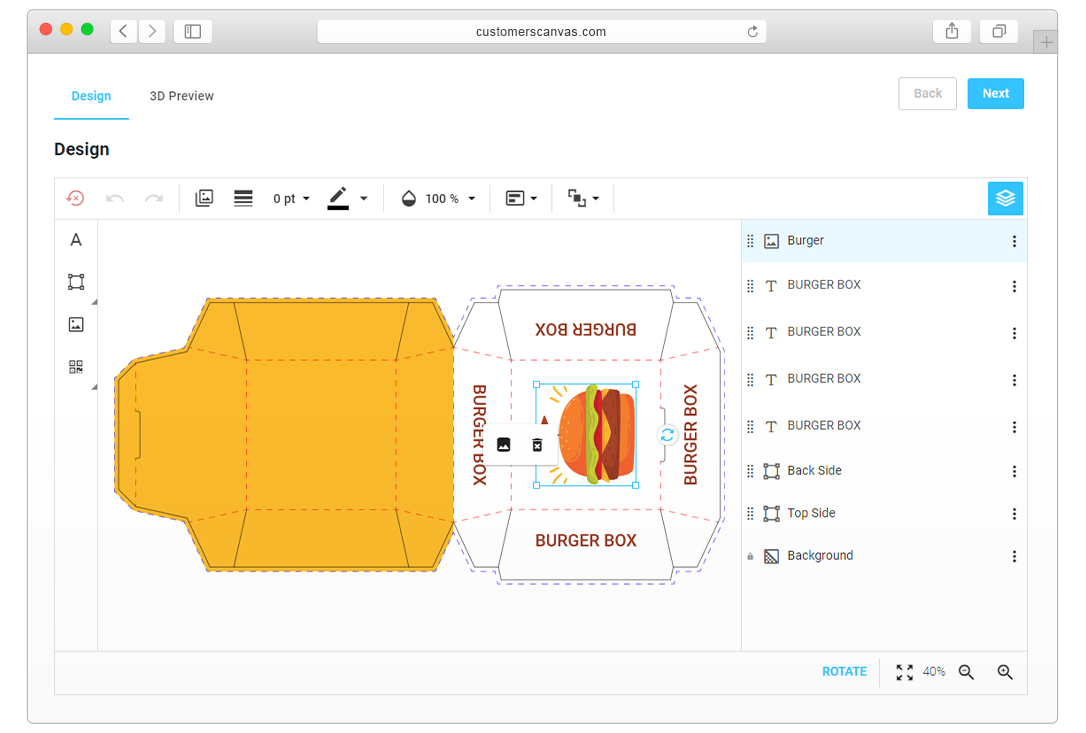 Burger box shopify demo