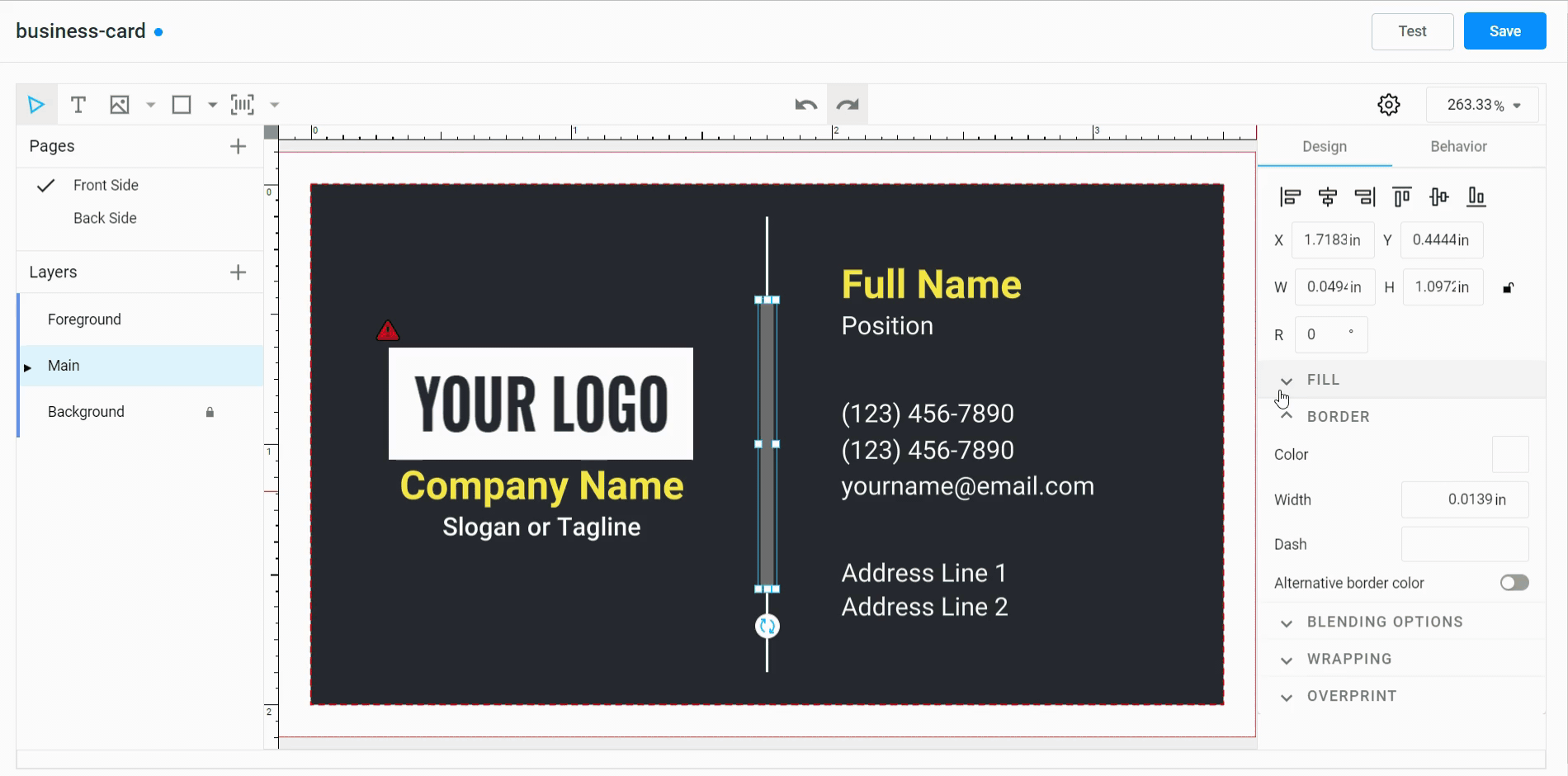 Decimal CMYK input