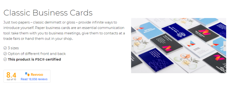 Description business cards