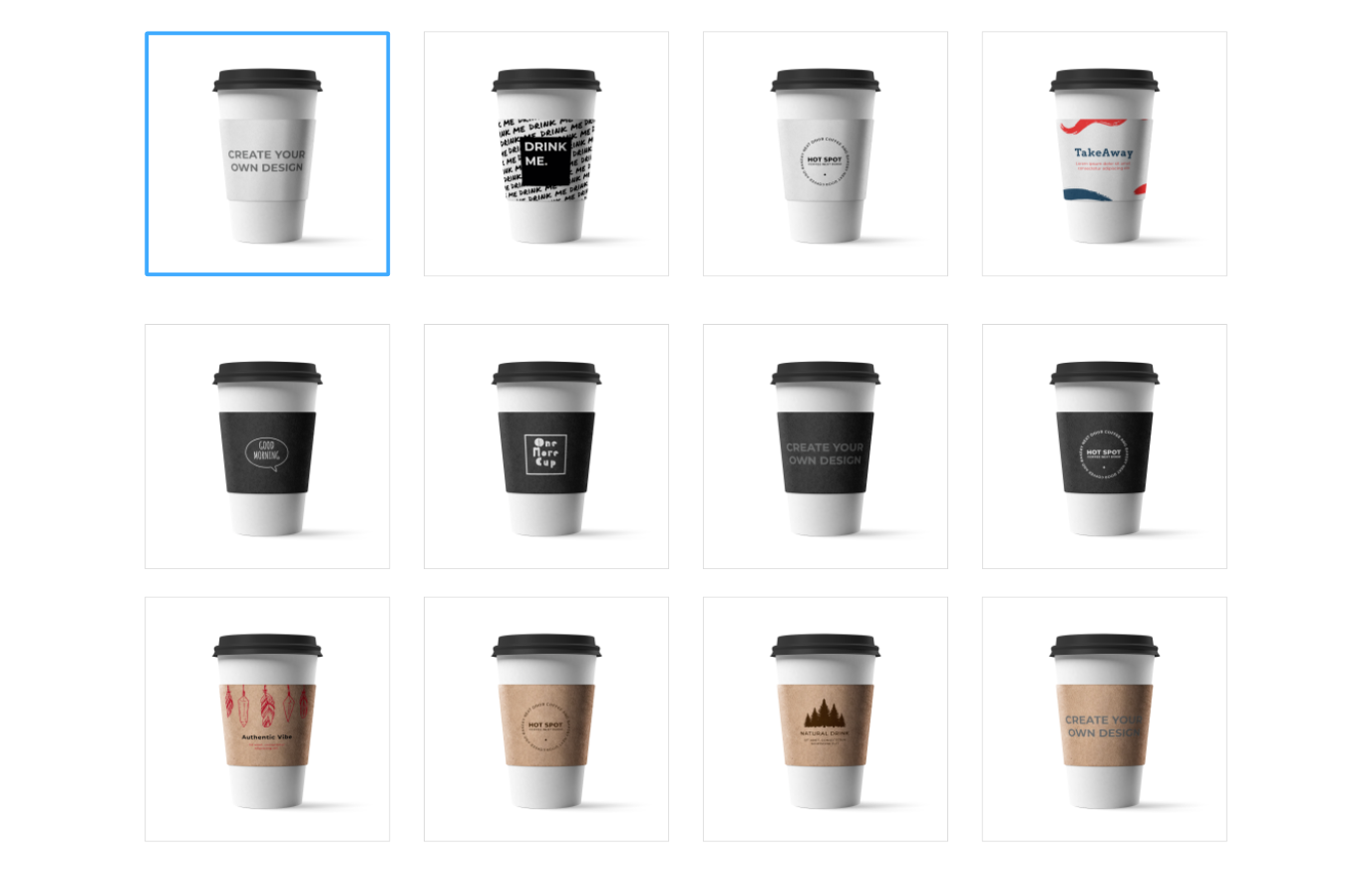 Visuals for product selection