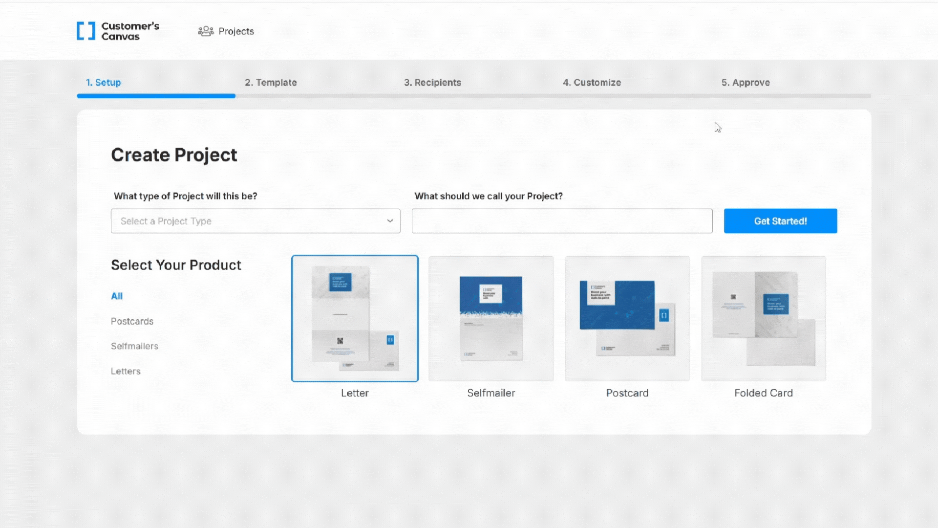Creating direct mail campaign