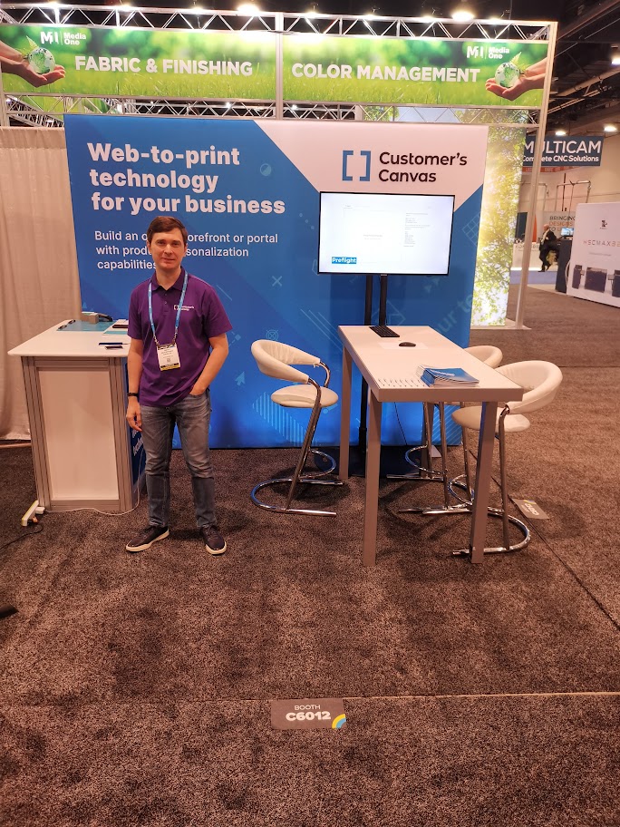 CC at printing united trade show