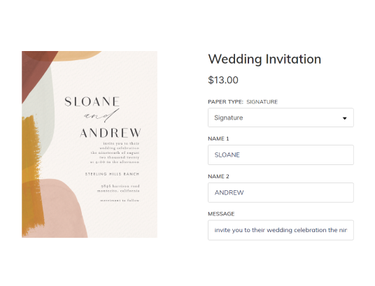 Customer's Canvas Simple editor