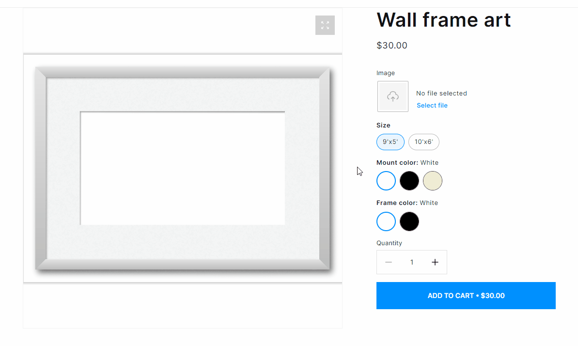 The wall frame personalization
