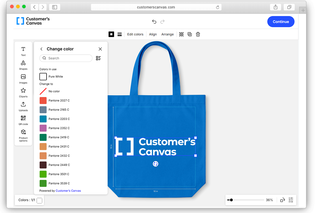 Tote bag customization