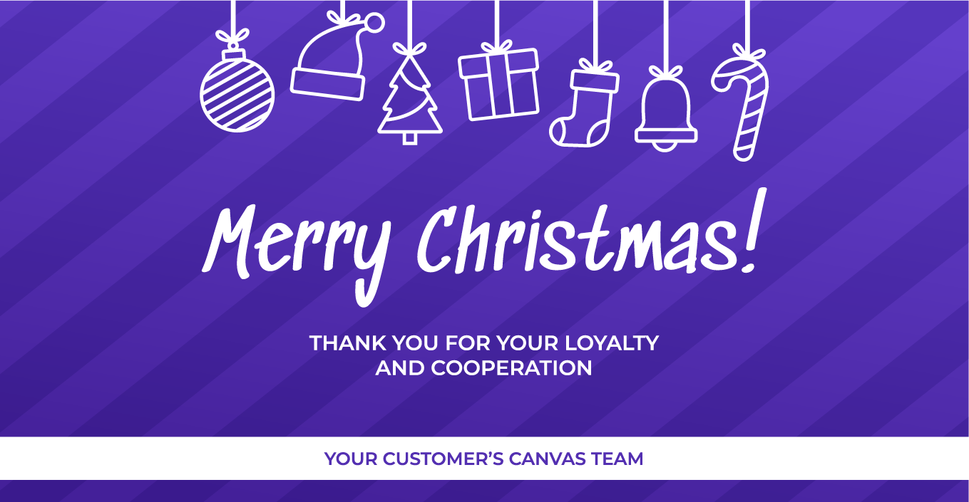 Merry Christmas purple