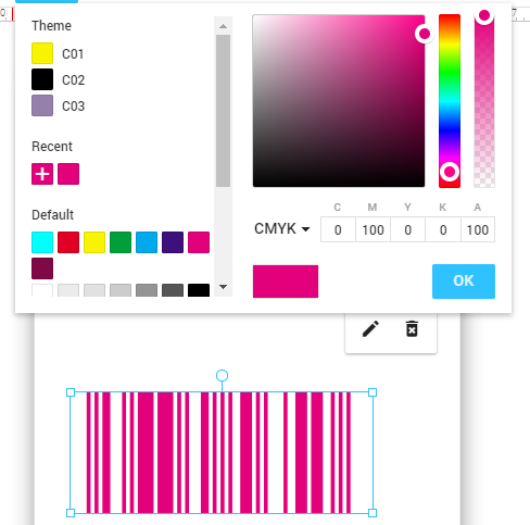 colorized barcode