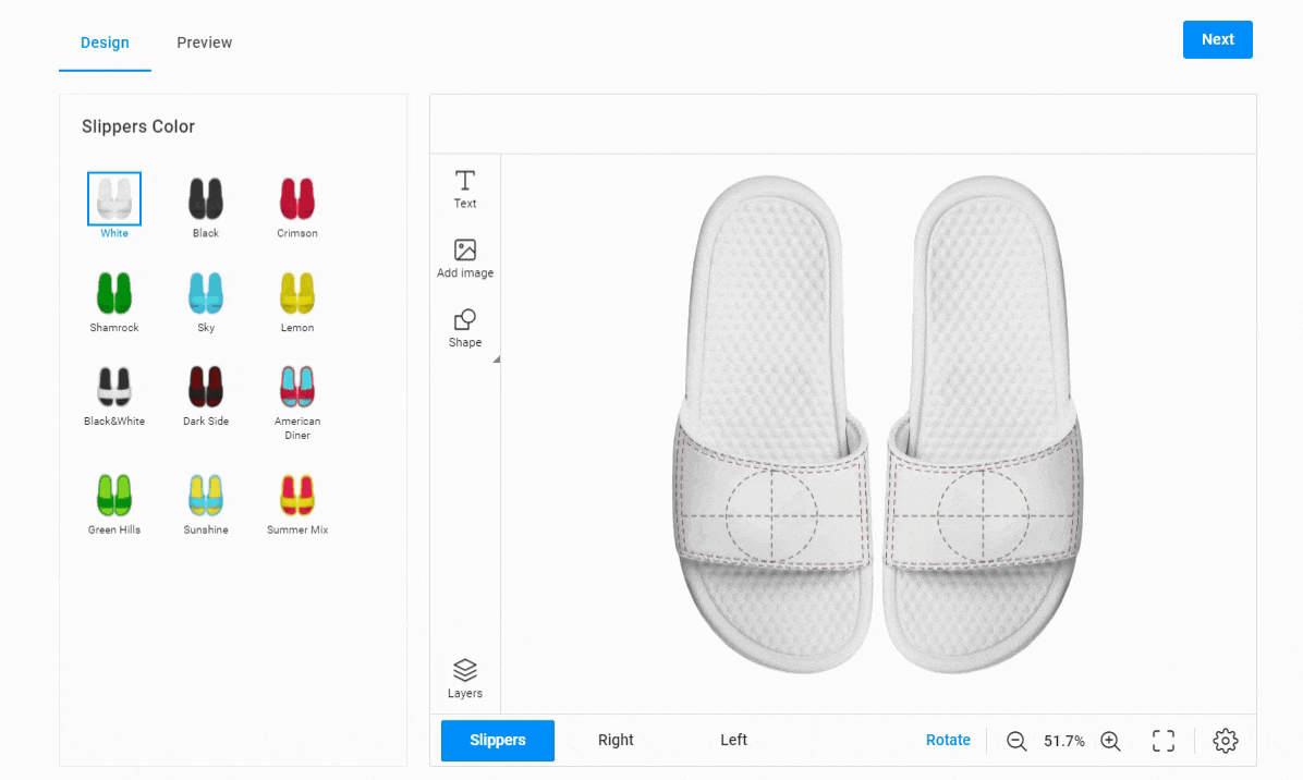 slippers visualization