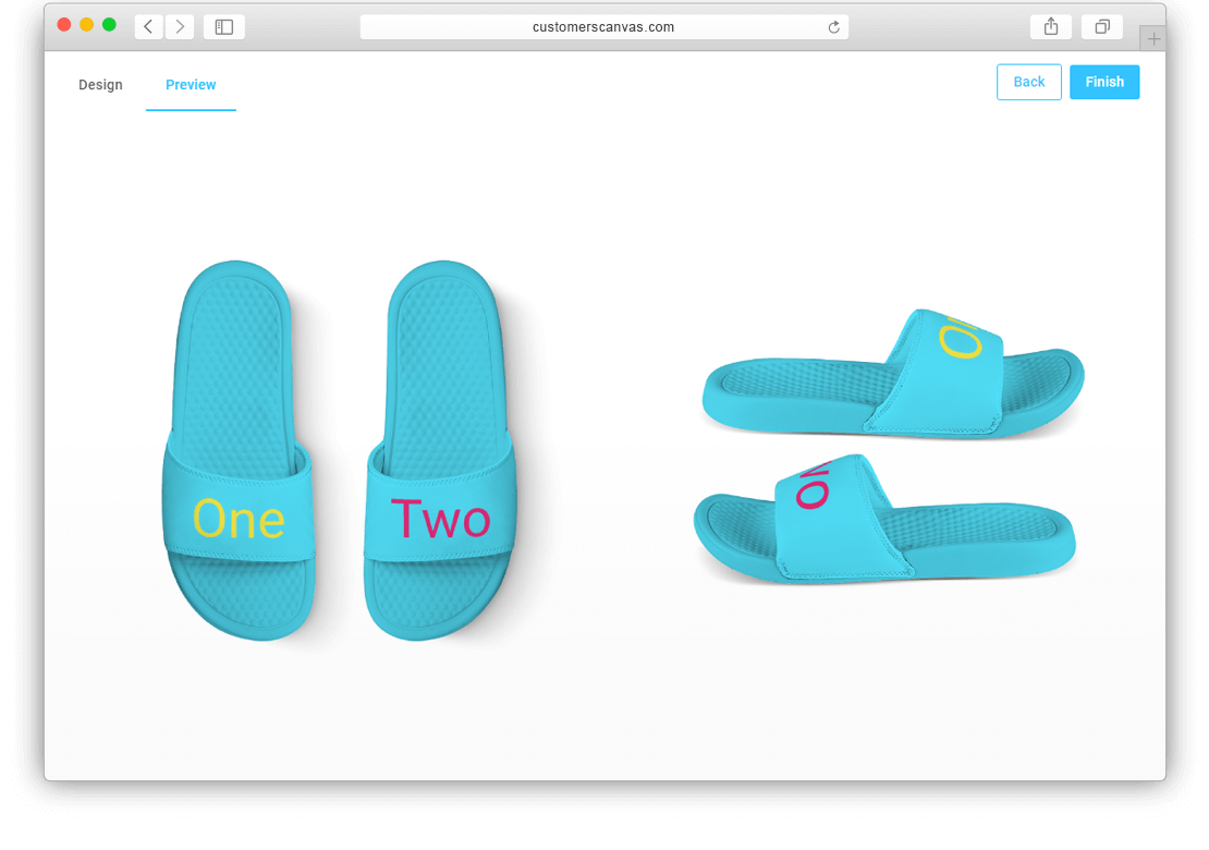 Slippers with limited print colors screenshot 3