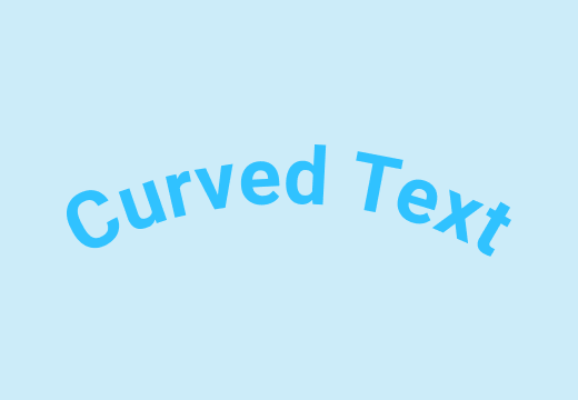 Curved text