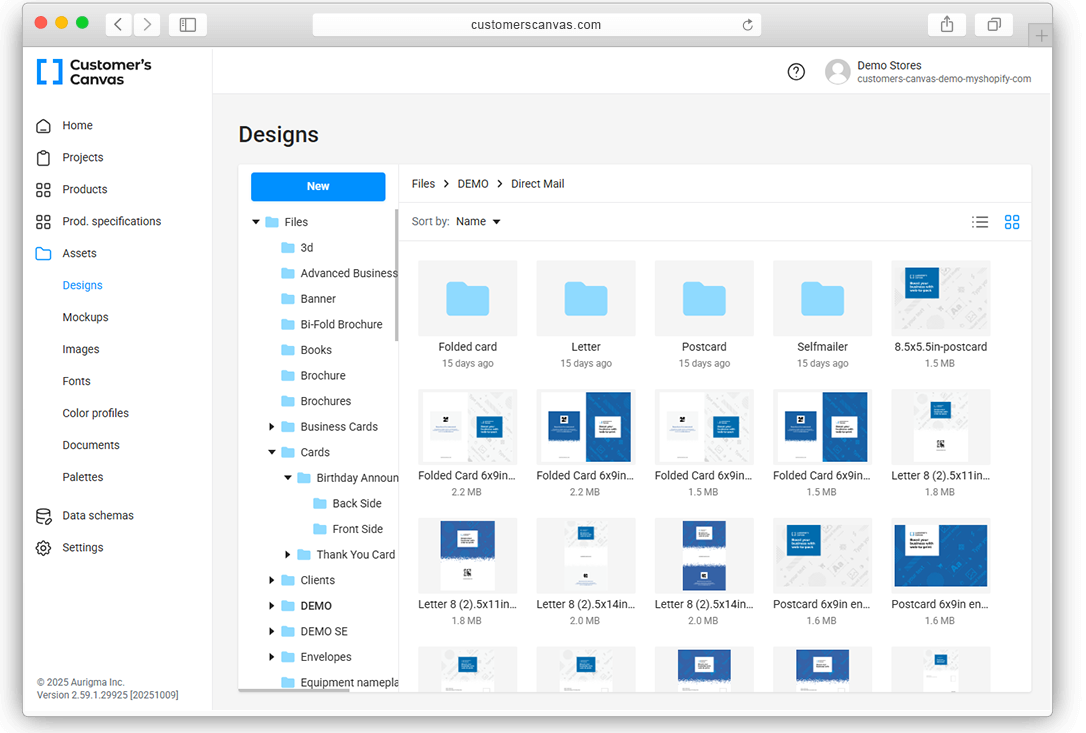 Predesigned templates