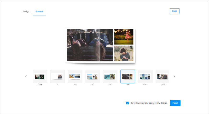 Pages of photobook