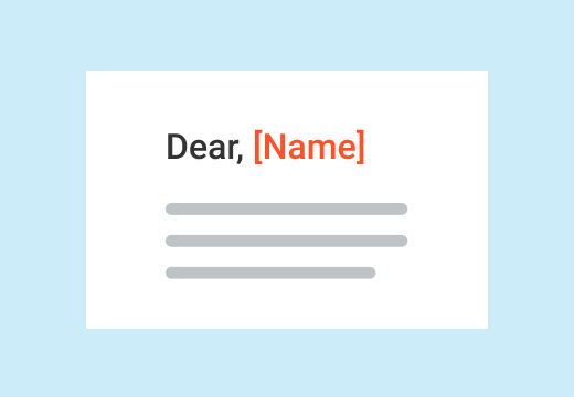 Inline merge tags